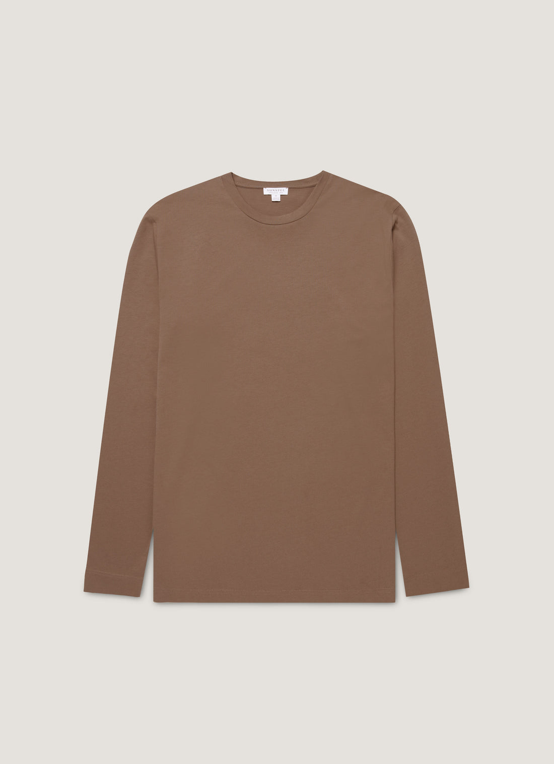Men's Long Sleeve Riviera Midweight T-shirt in Bark