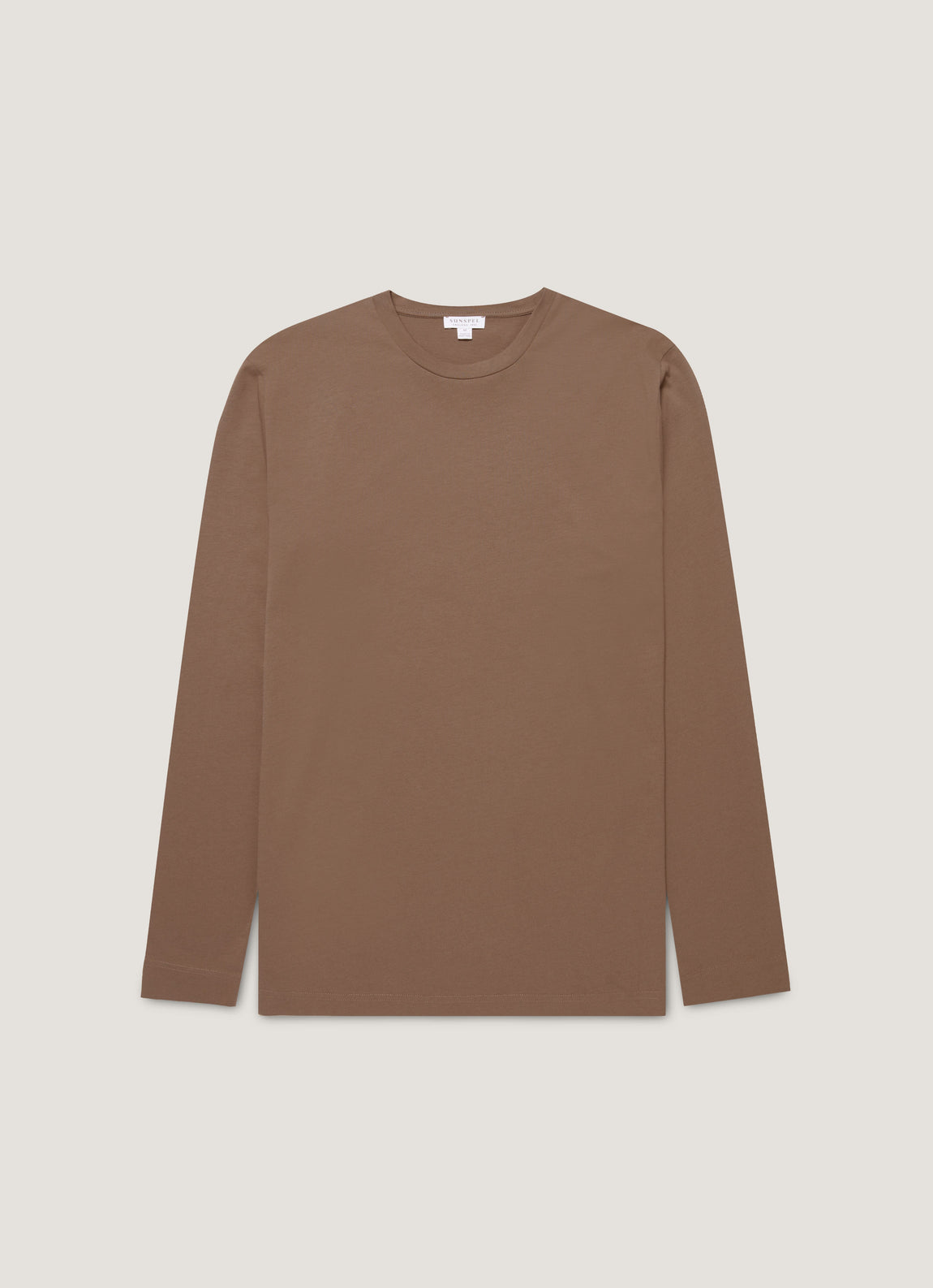Men's Long Sleeve Riviera Midweight T-shirt in Bark