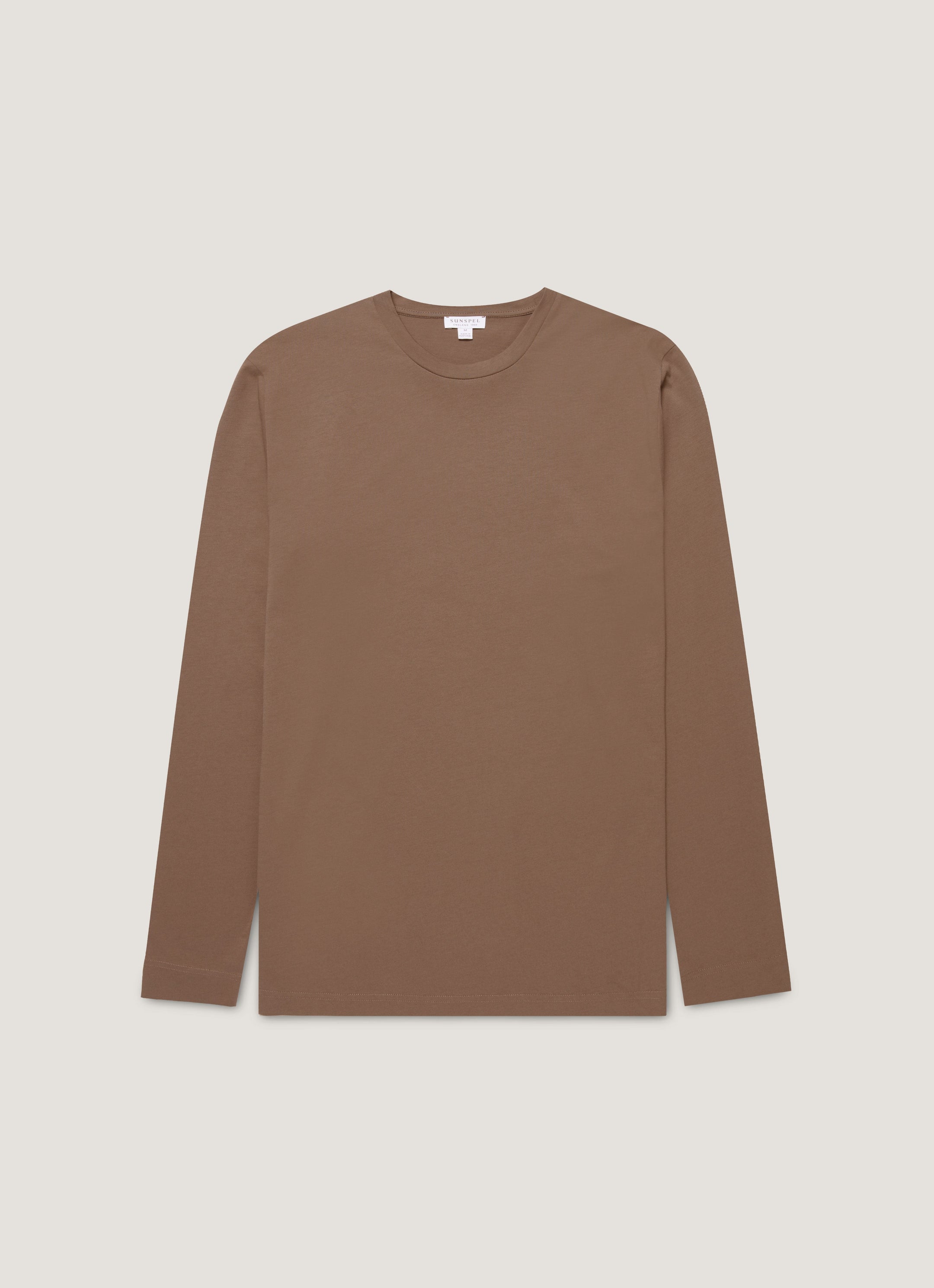 Men's Long Sleeve Riviera Midweight T-shirt in Bark