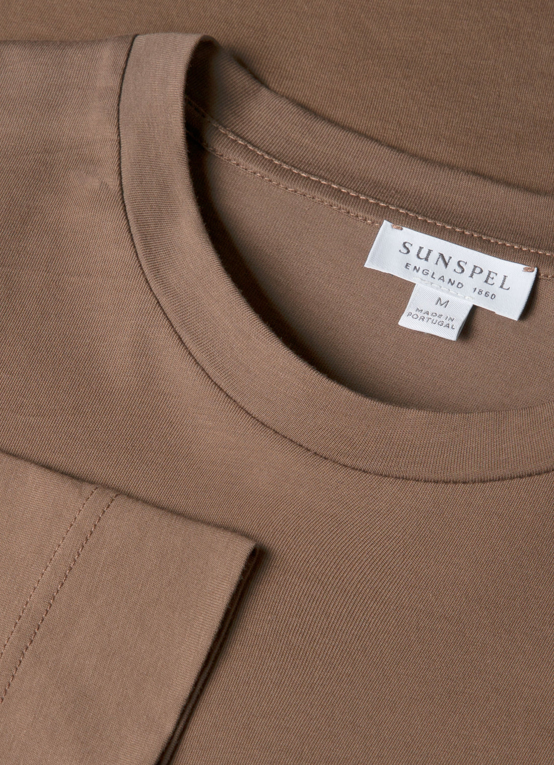 Men's Long Sleeve Riviera Midweight T-shirt in Bark