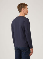 Men's Long Sleeve Riviera T-shirt in Navy