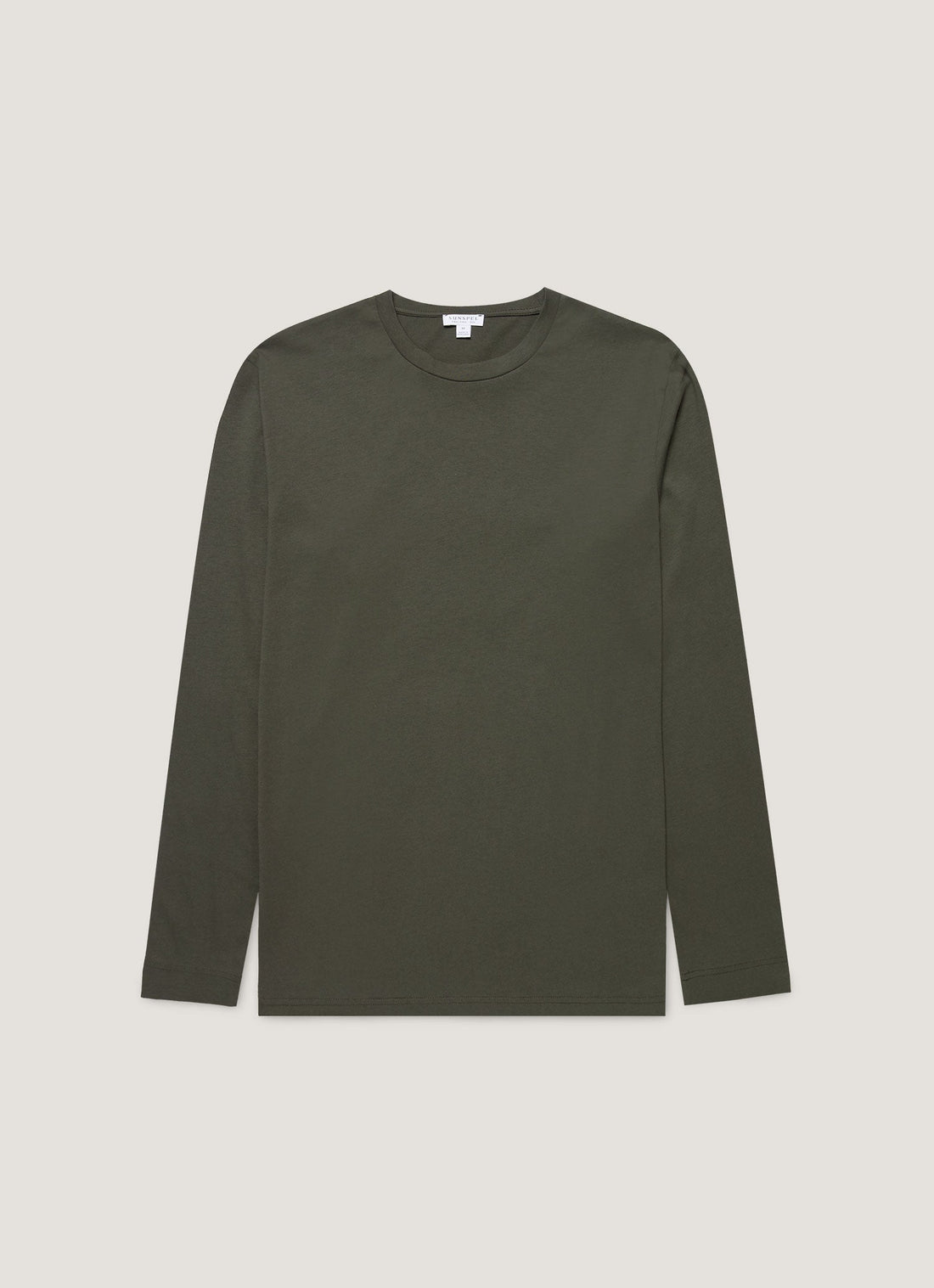 Men's Long Sleeve Riviera Midweight T-shirt in Dark Green