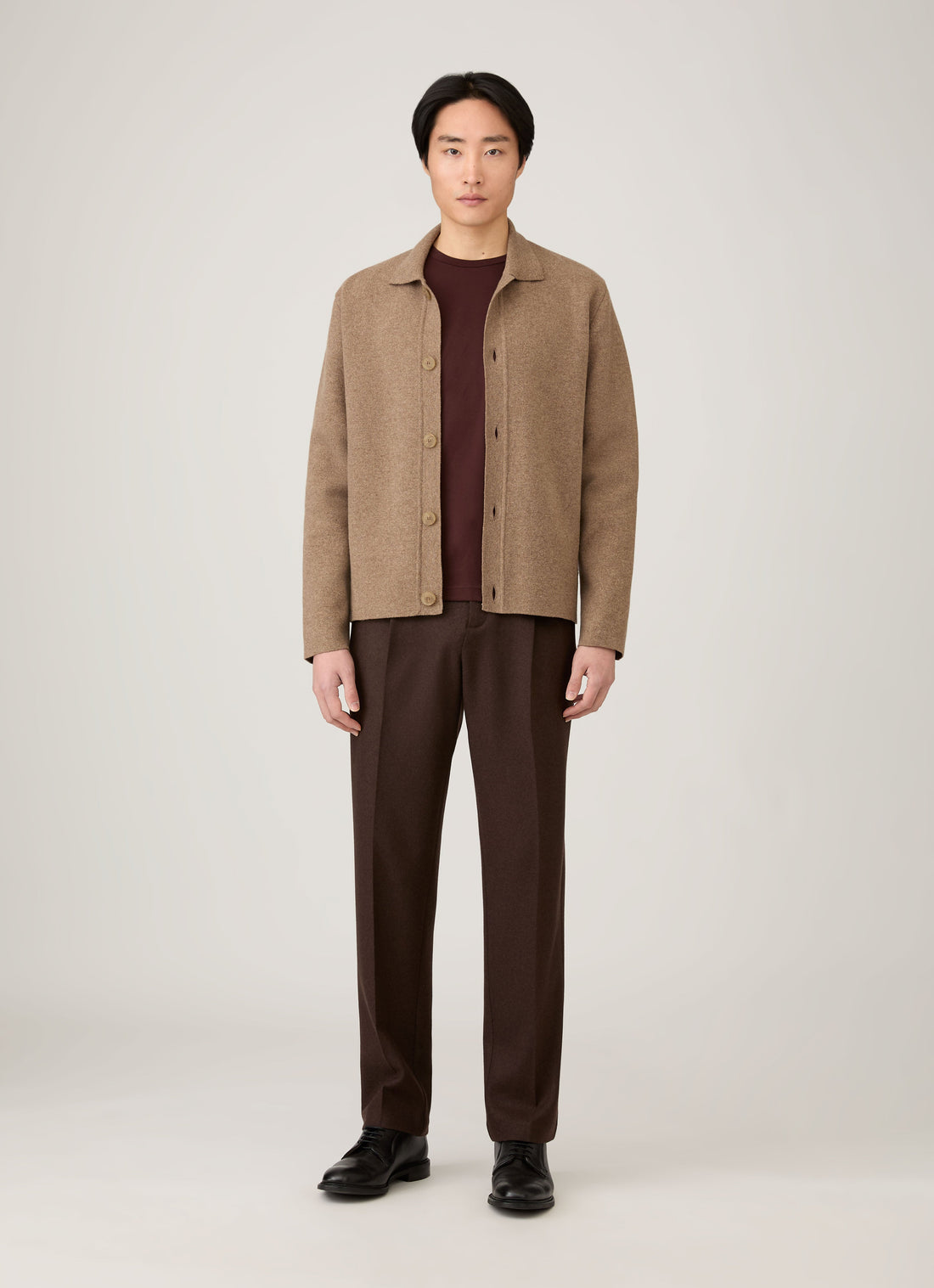 Men's Long Sleeve Riviera Midweight T-shirt in Bakelite