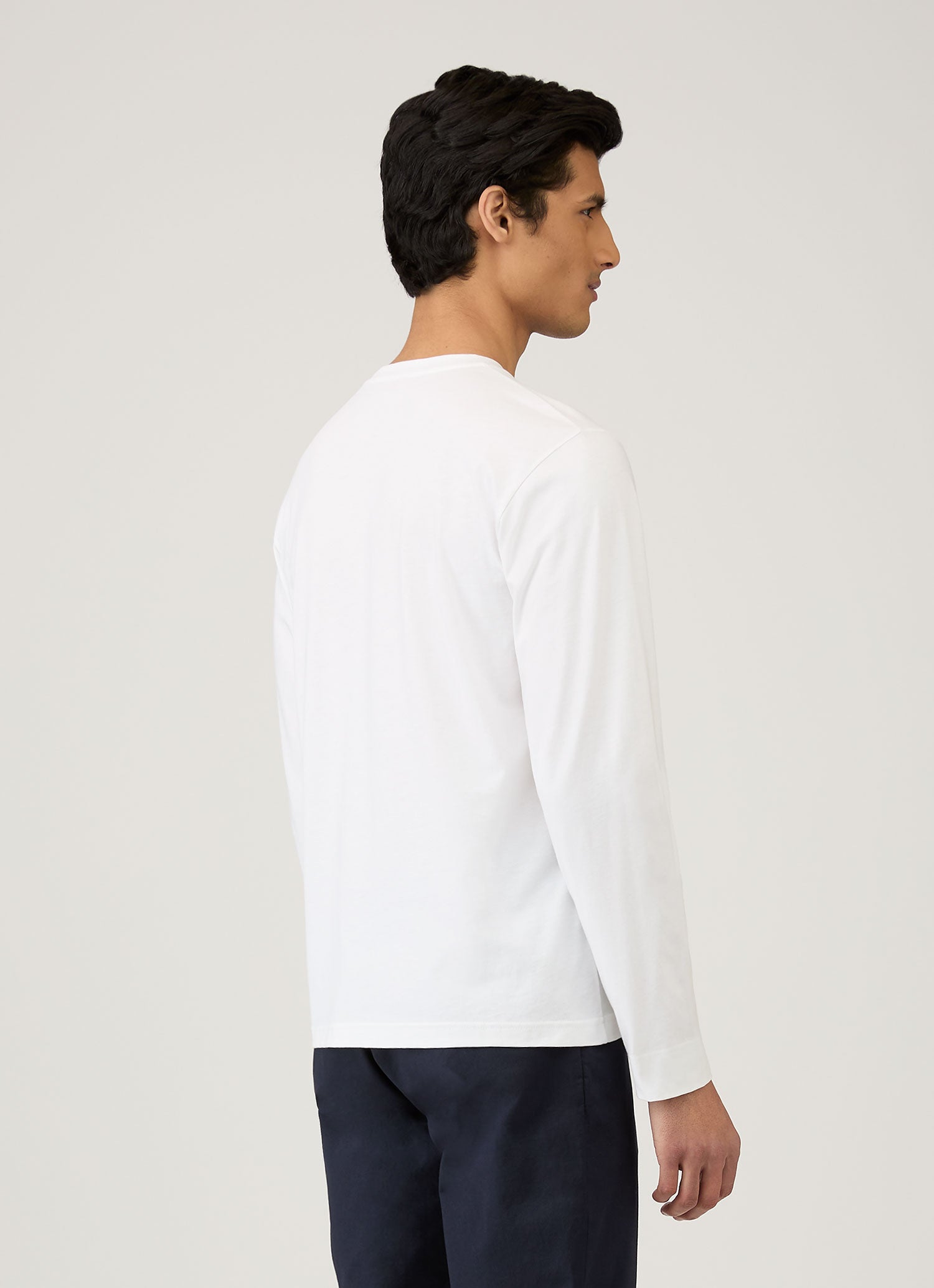Men's Long Sleeve Riviera T-shirt in White