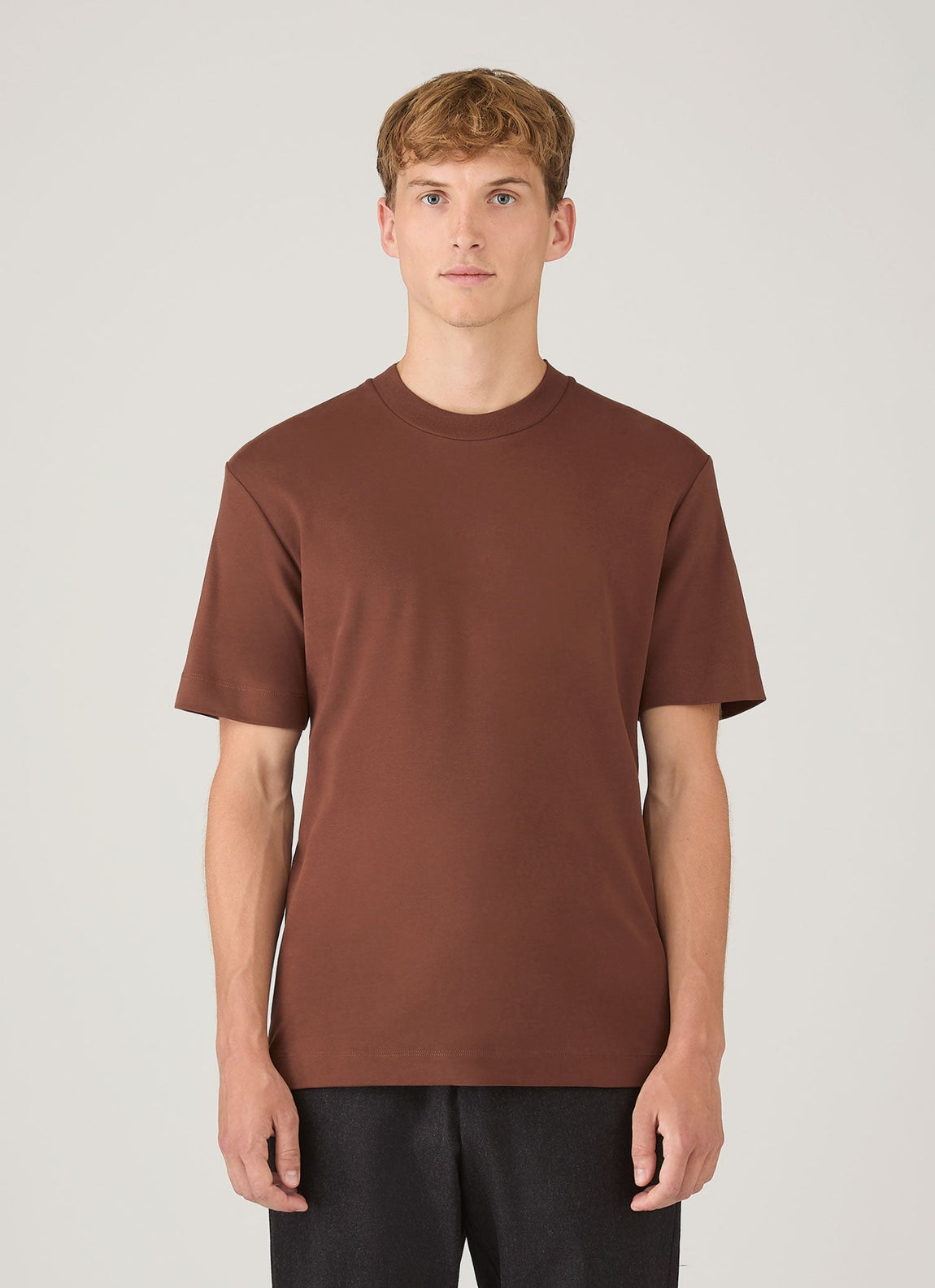 Men's Relaxed Fit Heavyweight T-shirt in Conker Brown