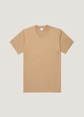 Men's Relaxed Fit Heavyweight T-shirt in Dark Beige