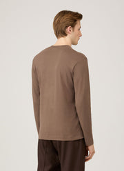 Men's Long Sleeve Heavyweight T-shirt in Bark