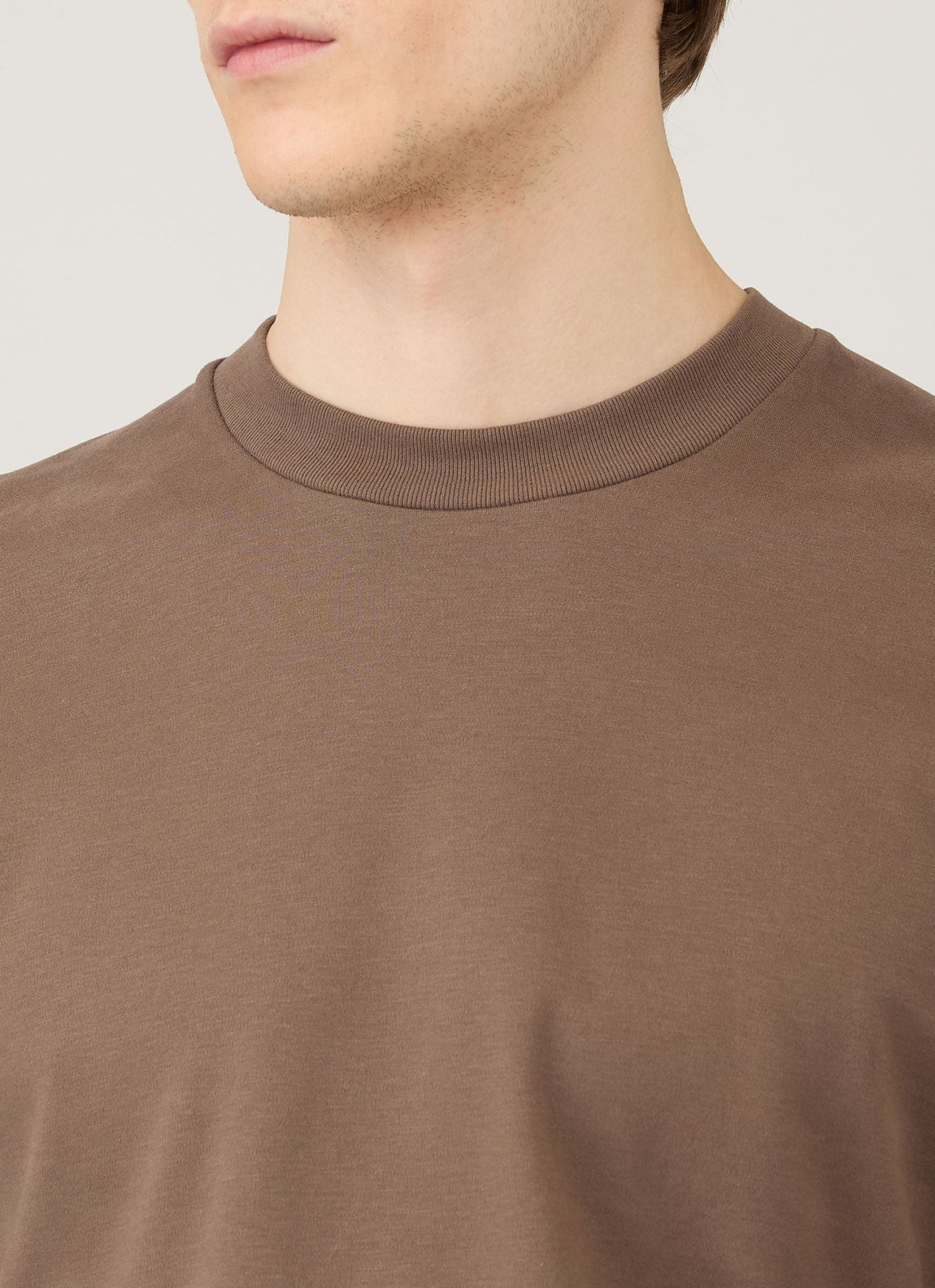 Men's Long Sleeve Heavyweight T-shirt in Bark