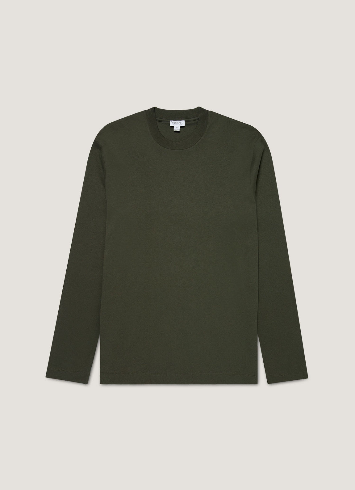Men's Long Sleeve Heavyweight T-shirt in Dark Green