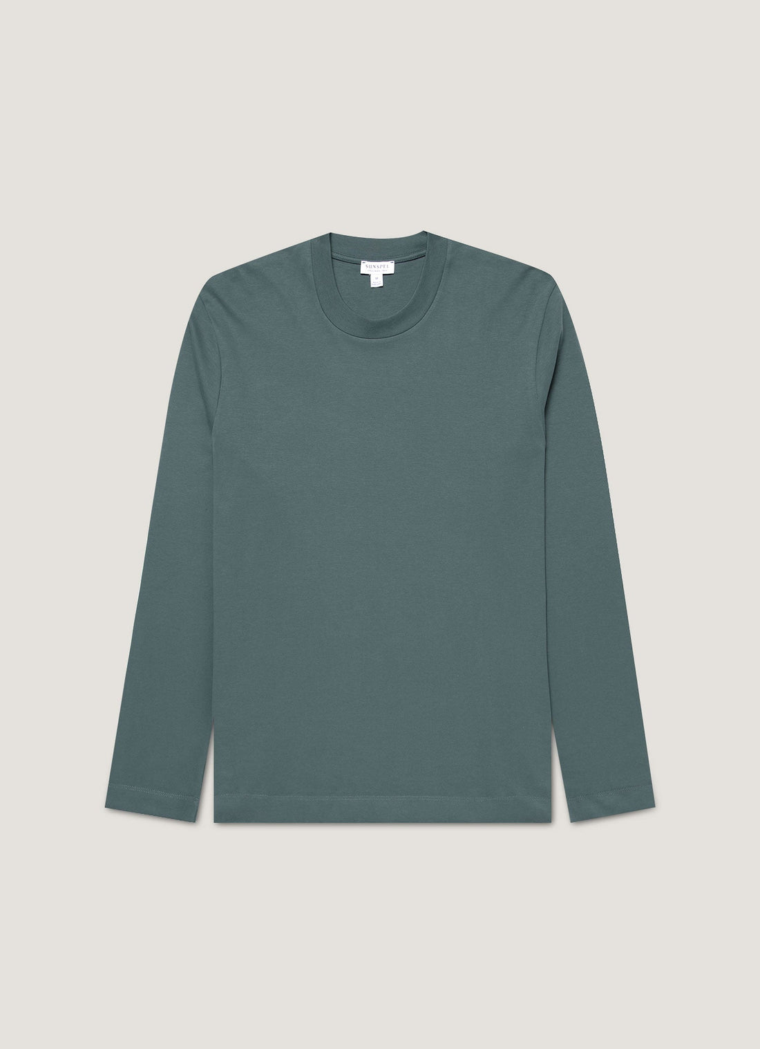 Men's Long Sleeve Heavyweight T-shirt in Dark Petrol