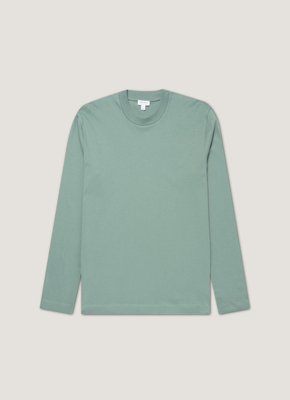 Men's Long Sleeve Heavyweight T-shirt in Steel Green