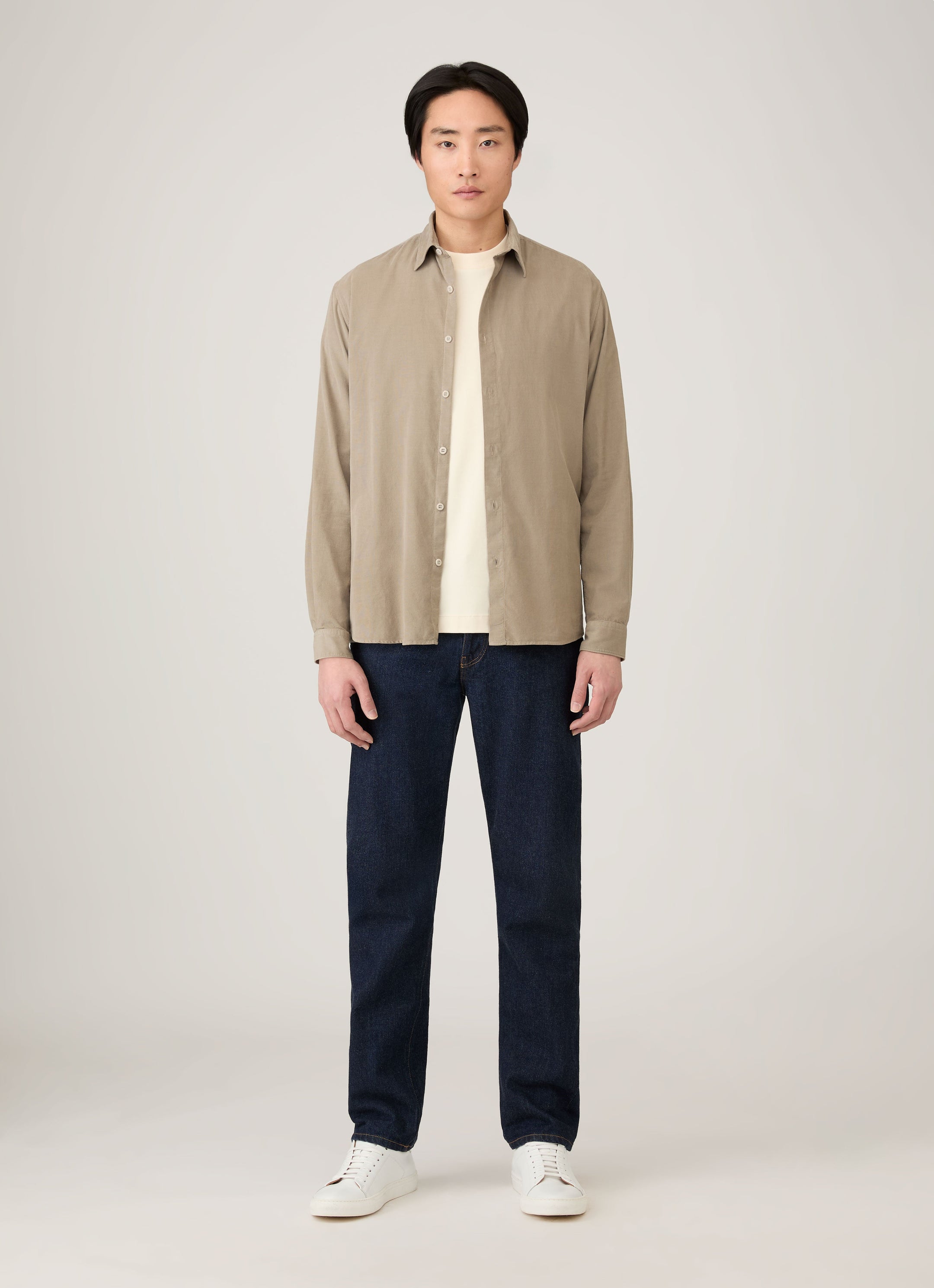 Men's Long Sleeve Heavyweight T-shirt in Undyed