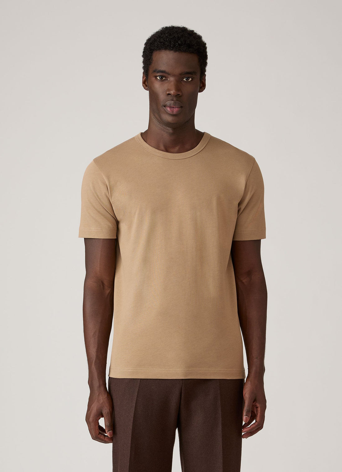 Men's Heavyweight Classic T-shirt in Dark Beige