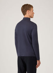 Men's Long Sleeve Roll Neck in Navy