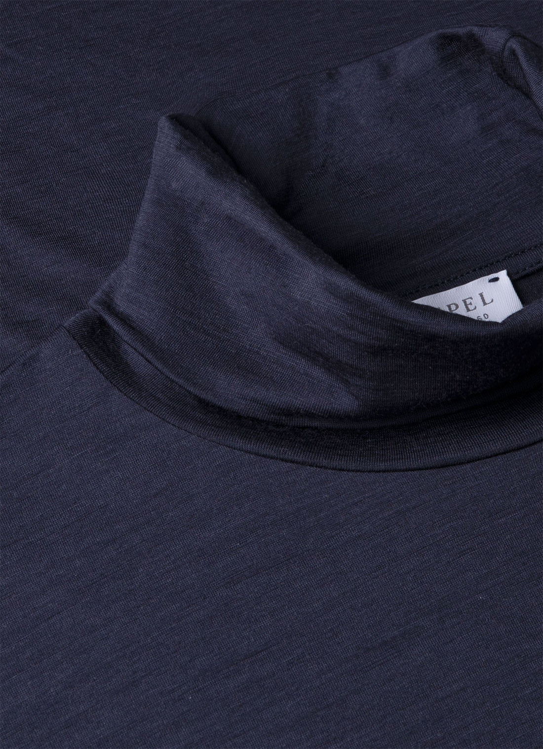 Men's Ultra-Fine Merino Roll Neck in Navy
