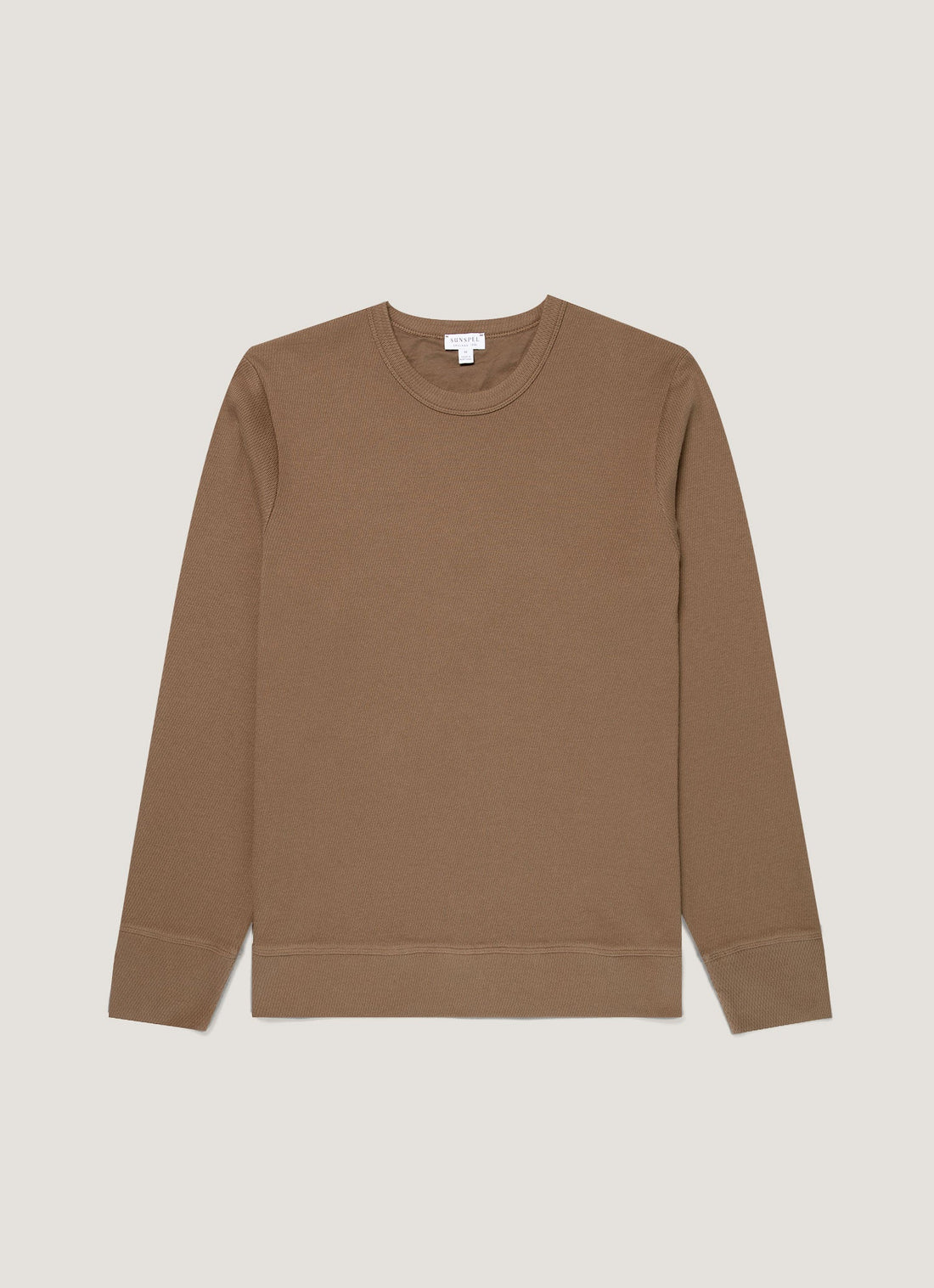 Men's Long Sleeve Cellulock Crew Neck in Dark Cedar