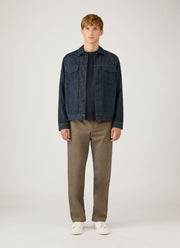 Men's Long Sleeve Cellulock Crew Neck in Navy