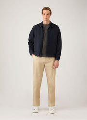 Men's Long Sleeve Cellulock Crew Neck in Charcoal