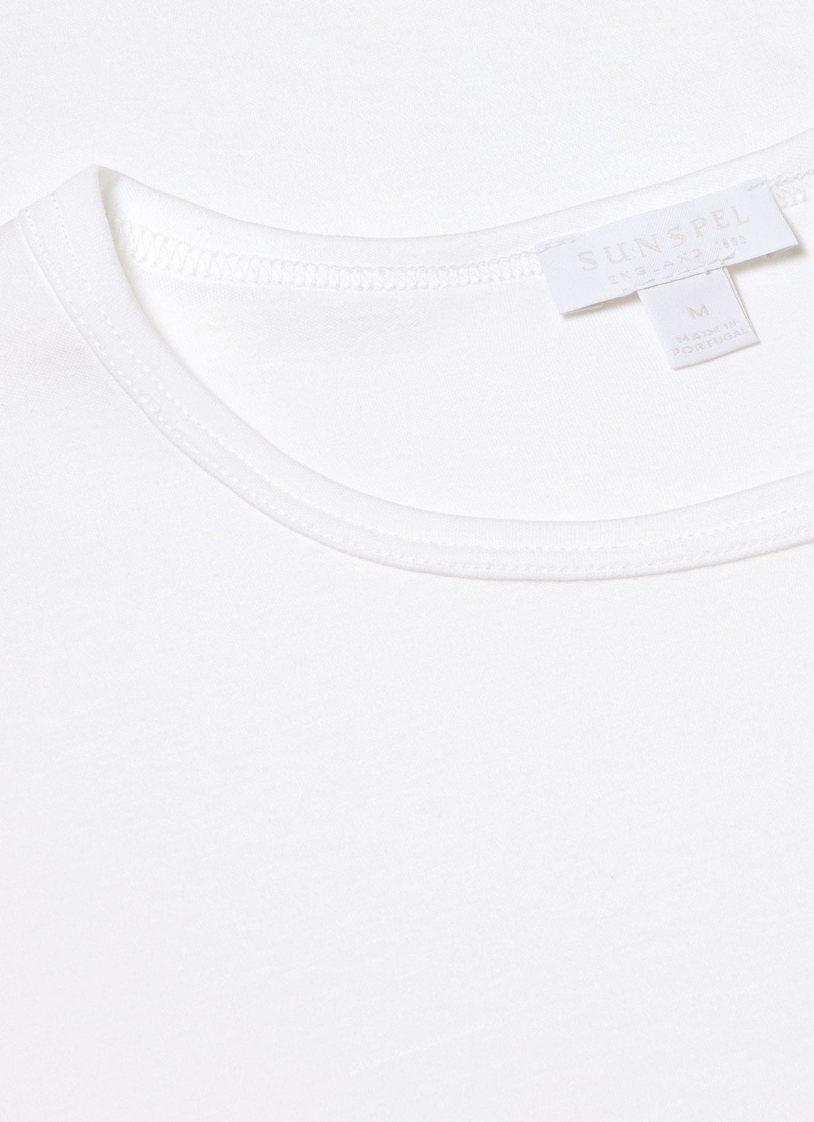 Men's Sea Island Cotton Underwear T-shirt in White