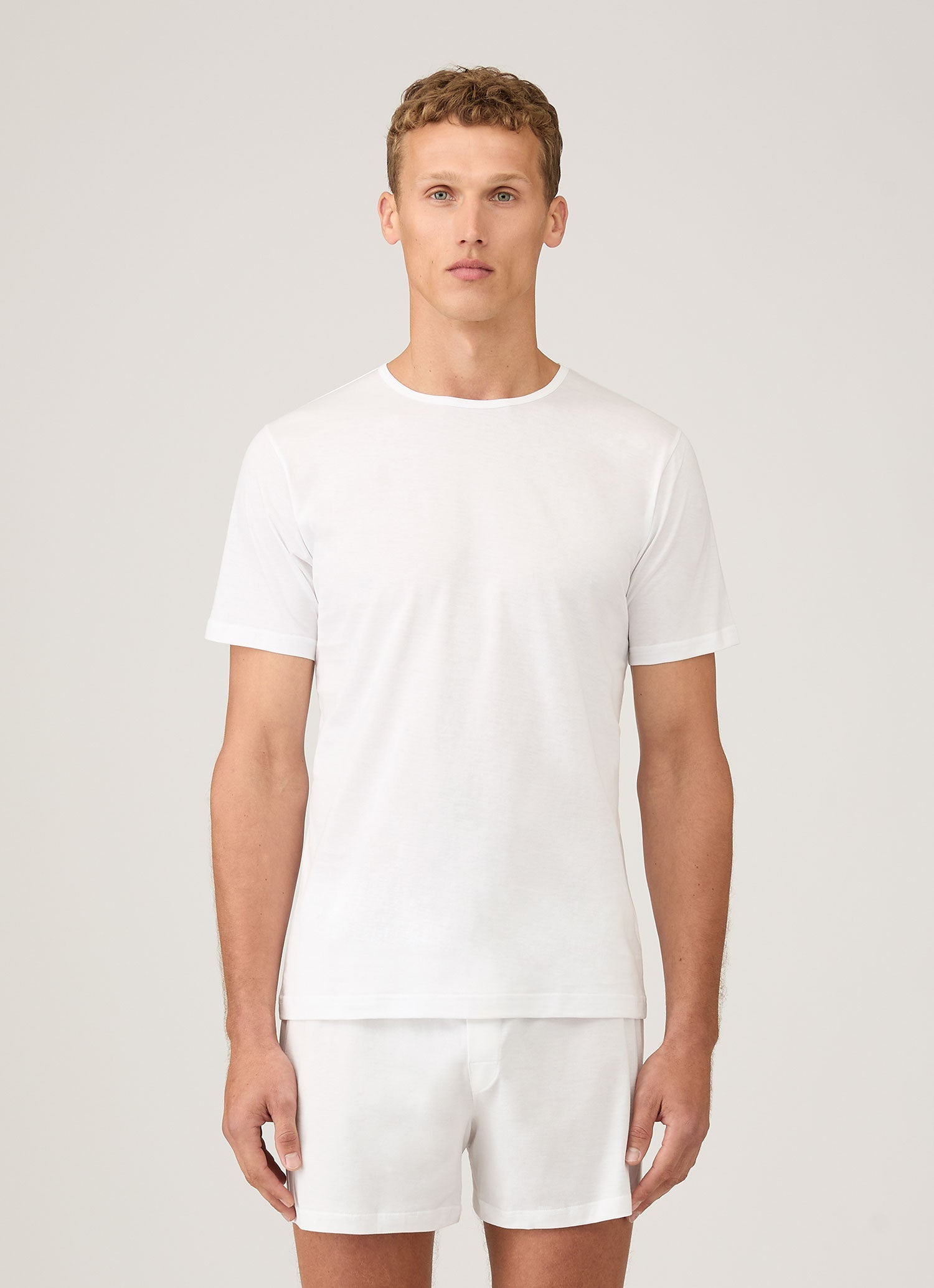 Men's Superfine Underwear T-shirt in White