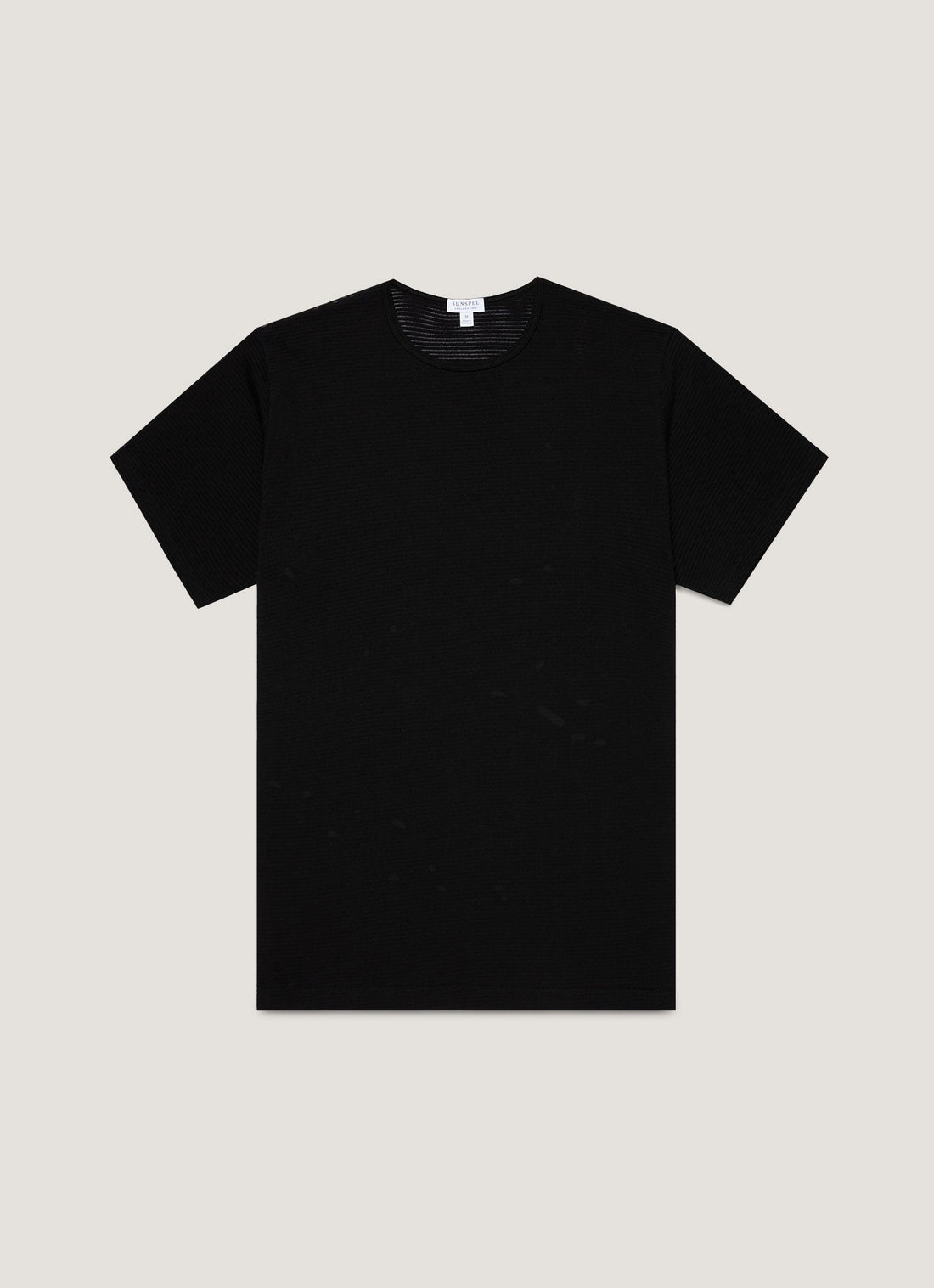 Men's Cellular Cotton Underwear T-shirt in Black