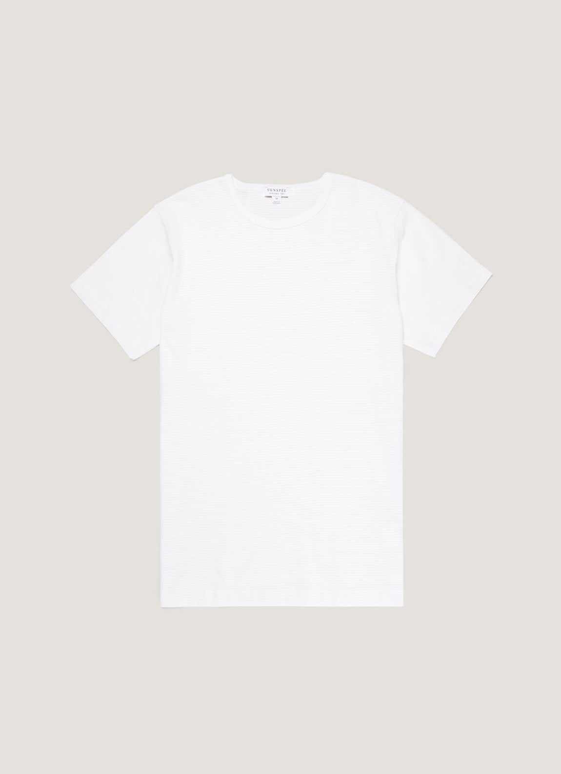 Men's Cellular Cotton Underwear T-shirt in White