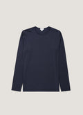 Men's Long Sleeve Tencel™ T-shirt in Navy