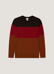 Men's Sunspel x Paul Weller Jumper in Dark Brown