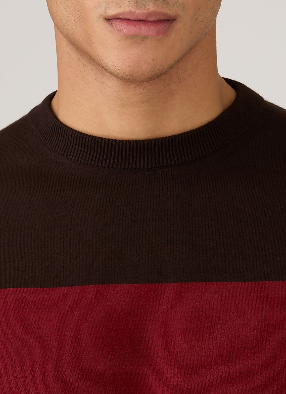 Men's Sunspel x Paul Weller Jumper in Dark Brown
