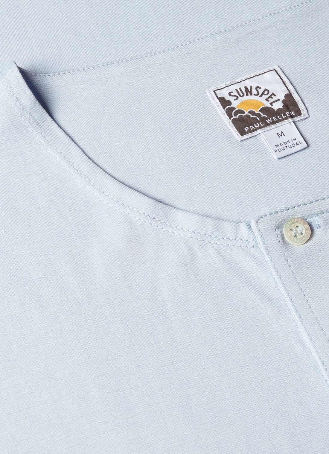 Men's Sunspel x Paul Weller Henley in Ice Blue