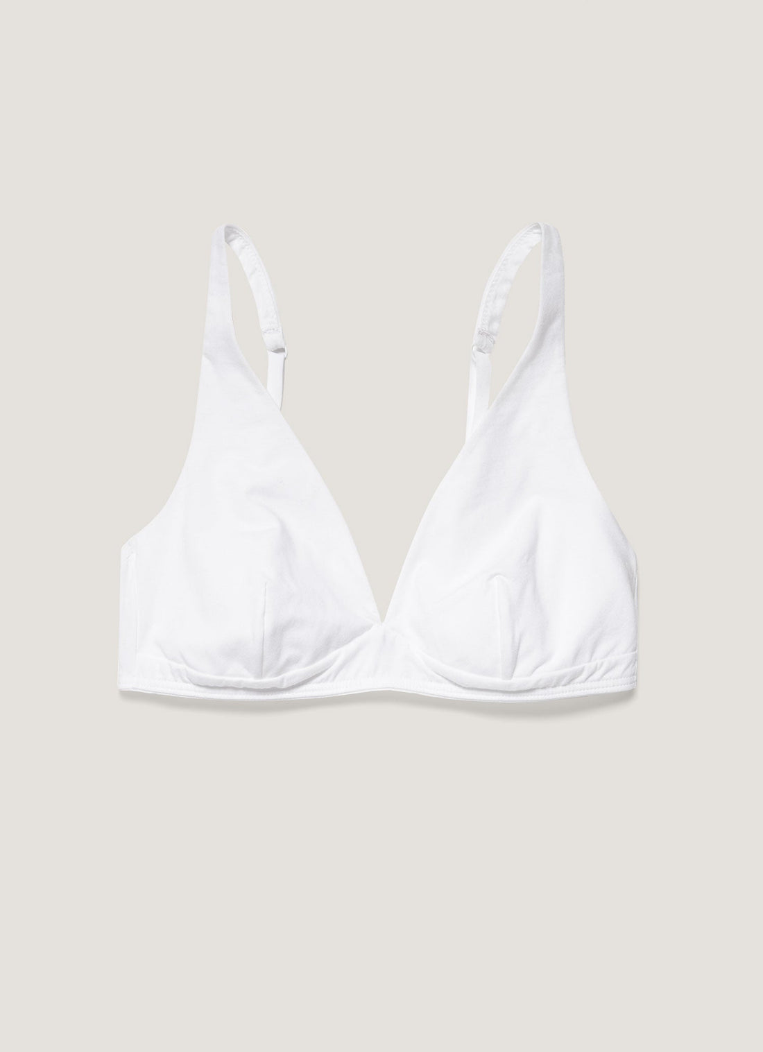 Women's Cotton Stretch Bralette in White