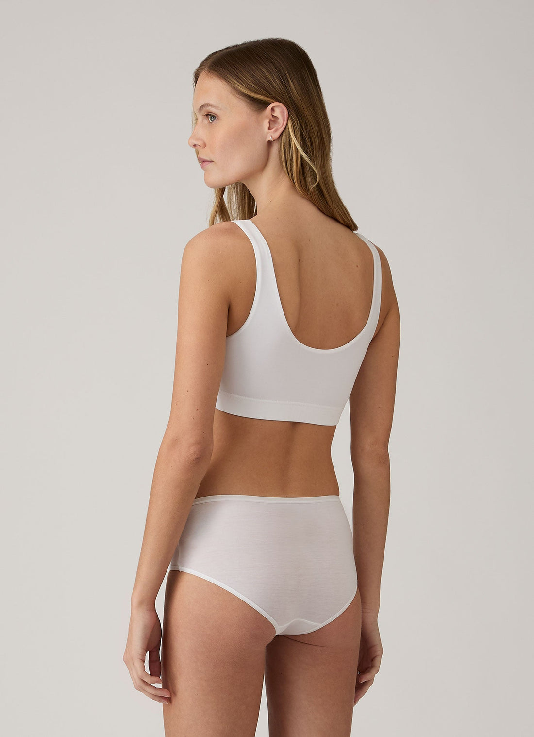 Women's Tencel™ Scoop Bralette in White