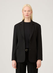 Women's Wool Blazer in Black