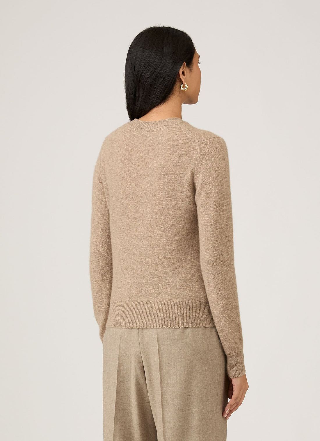 Women's Cashmere Jumper in Mink