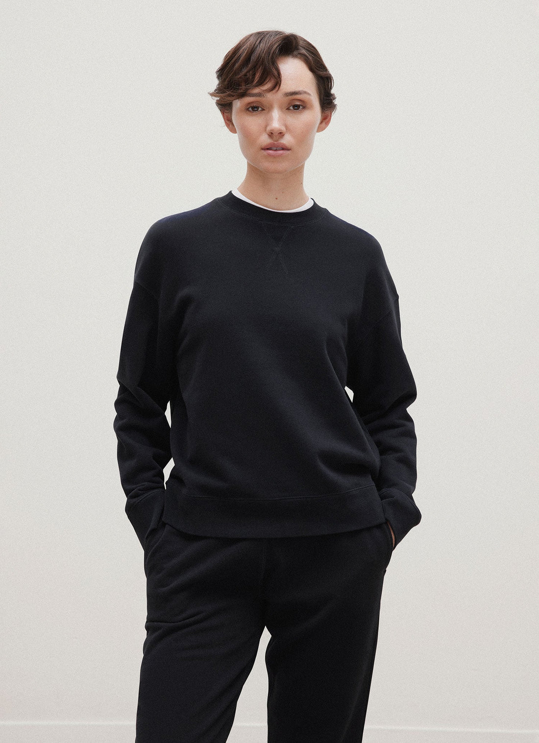Relaxed Loopback Sweatshirt