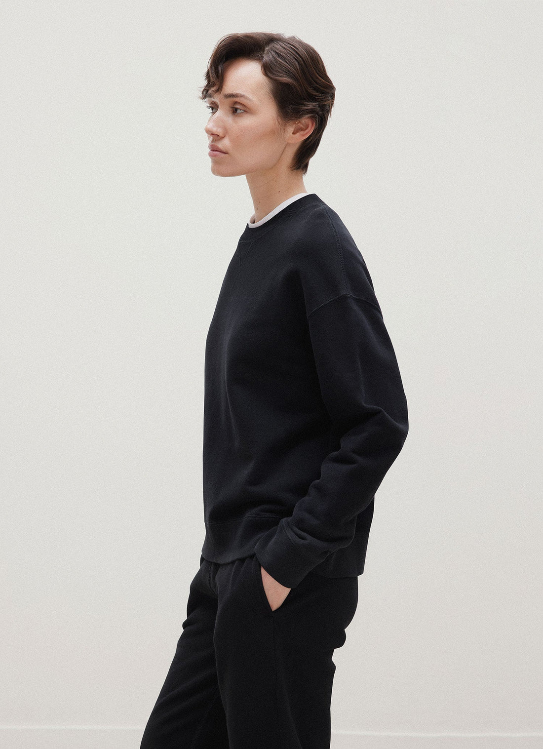 Relaxed Loopback Sweatshirt