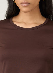 Women's Long Sleeve Classic T-shirt in Truffle