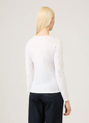 Women's Long Sleeve Classic T-shirt in White