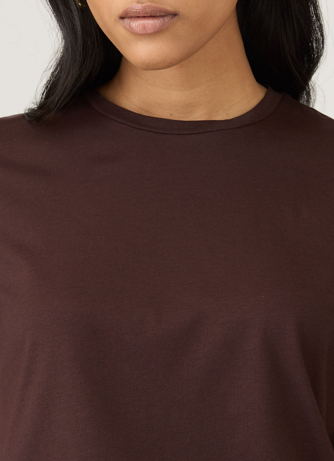 Women's Boy Fit T-shirt in Truffle