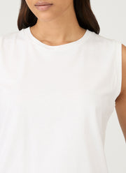 Women's Boy Fit Tank in White
