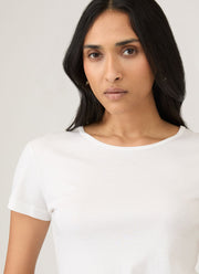 Women's Sea Island Cotton T-shirt in White