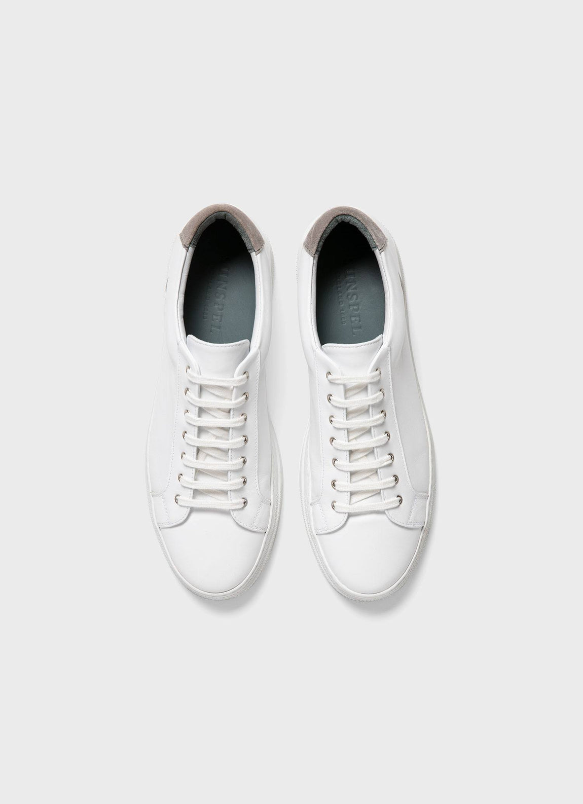 Men's Leather Tennis Shoes in White