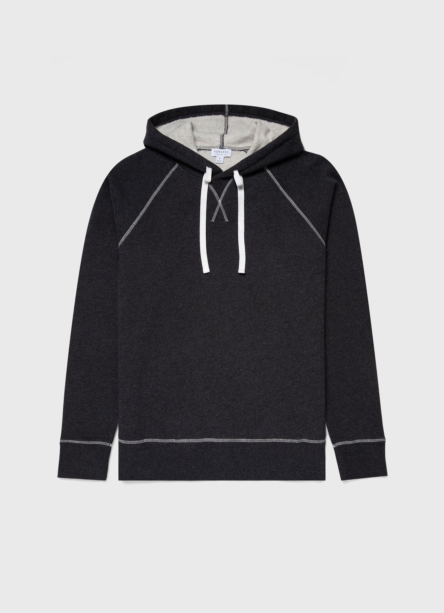 Men's Fleeceback Hoodie in Charcoal Melange