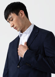 Men's Unstructured Blazer in Navy