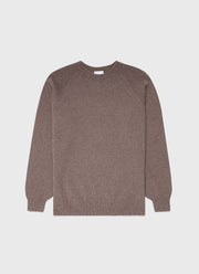 Men's Lambswool Crew Neck Jumper in Cedar