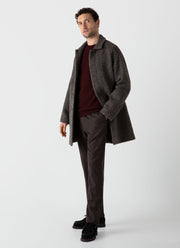 Men's Lambswool Crew Neck Jumper in Maroon