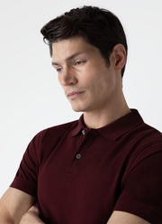 Men's Piqué Polo Shirt in Maroon