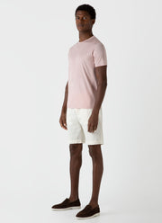 Men's Cotton Linen Drawstring Shorts in Undyed