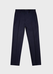 Men's Slim Fit Wool Trouser in Navy