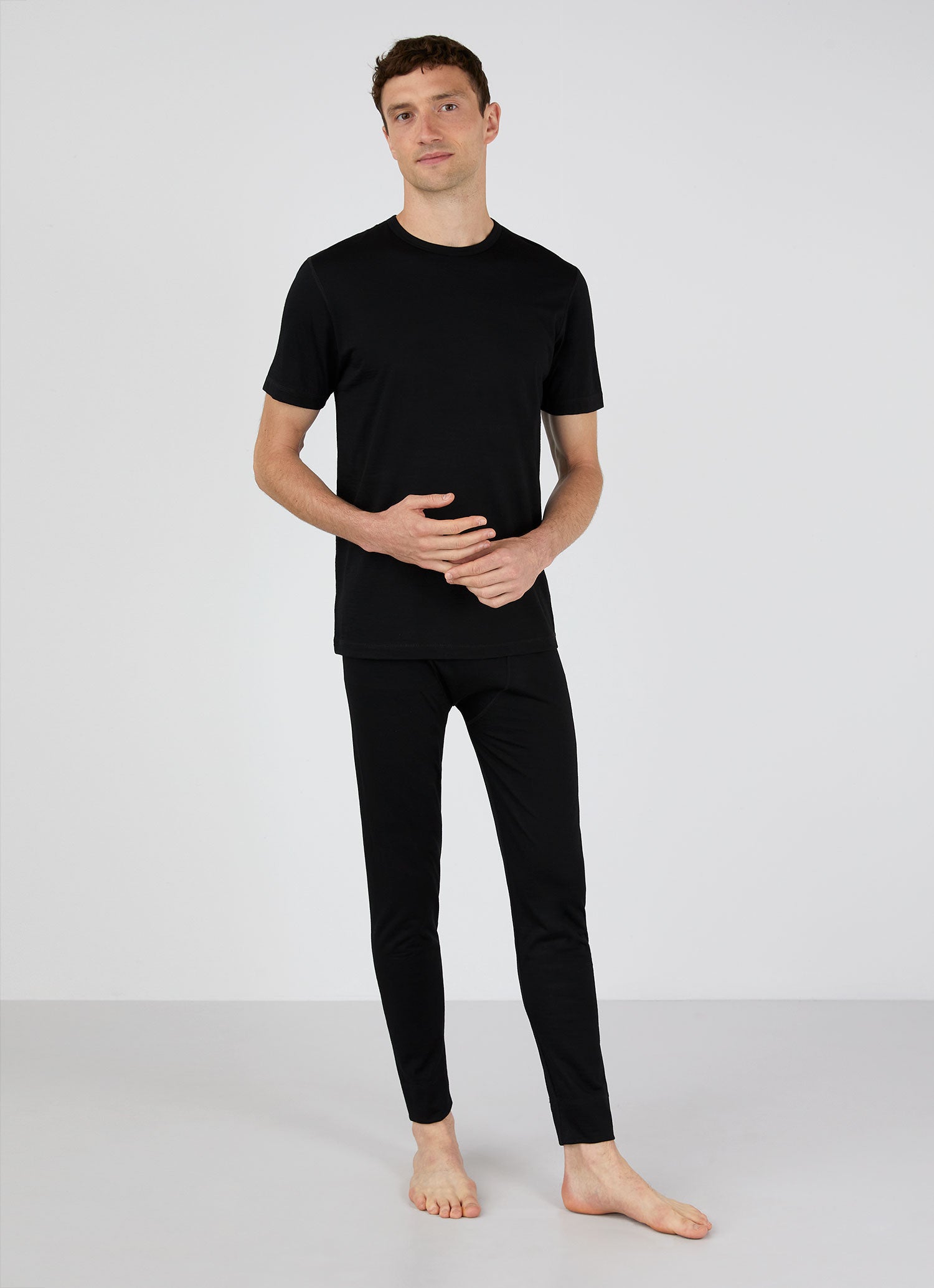 Men's Thermal Merino T-shirt in Black